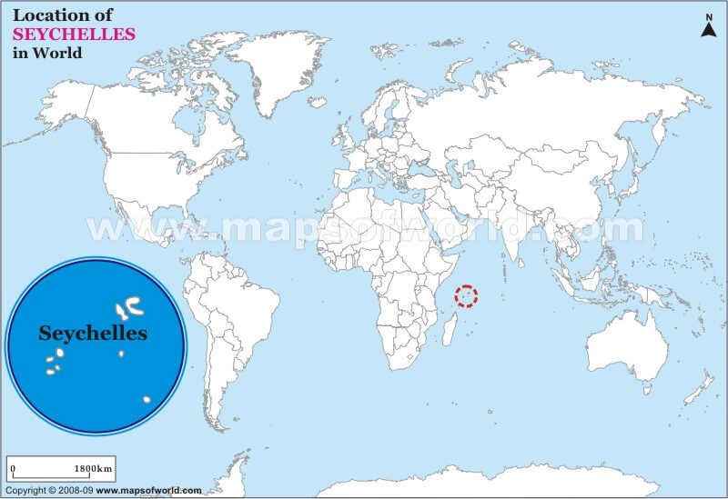seychelles map world